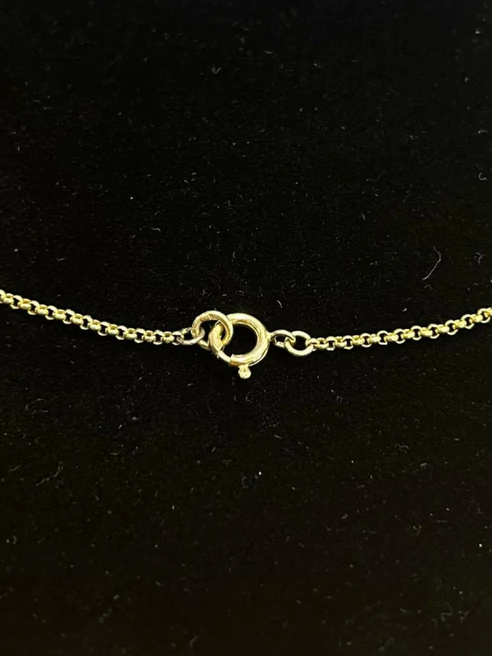 Chaine maille jaseron or jaune