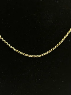 Chaine maille jaseron or jaune