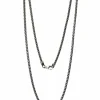 Chaine maille pop corn en or gris