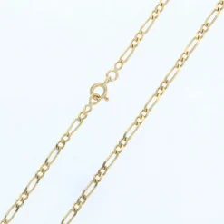 Chaine or jaune gourmette maille ovale