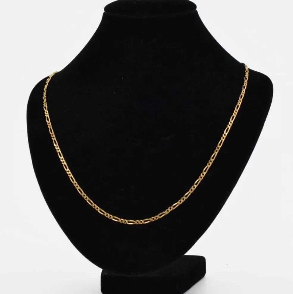 Chaine or jaune gourmette maille ovale