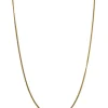 Chaine or jaune 18k maille gourmette