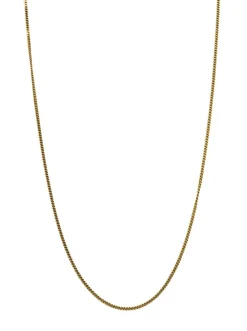 Chaine or jaune 18k maille gourmette