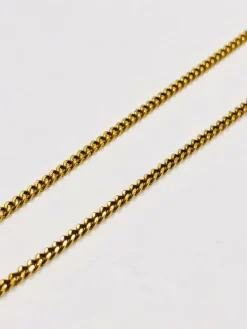 Chaine or jaune 18k maille gourmette