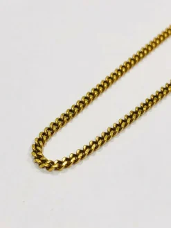 Chaine or jaune 18k maille gourmette