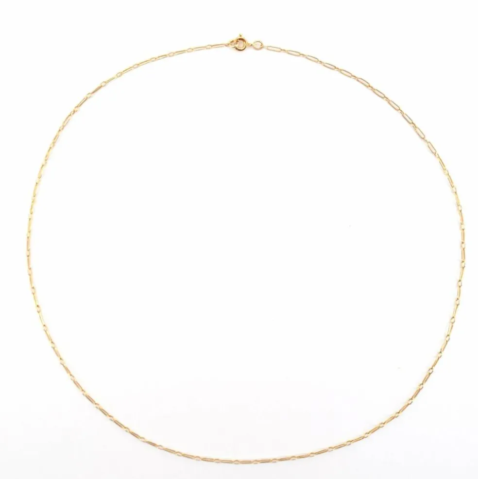 Chaine or jaune maille agrafe