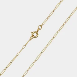 Chaine or jaune maille agrafe