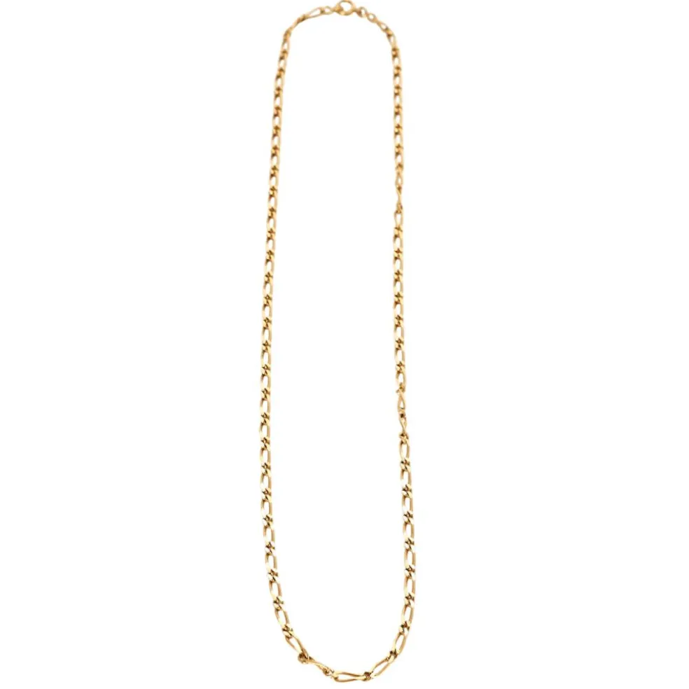 Chaine or jaune maille alternée