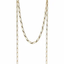 Chaine Or jaune maille cheval