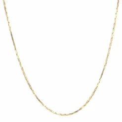 Chaine or jaune maille figaro imbriquée