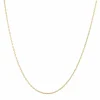 Chaine or jaune maille forçat limée