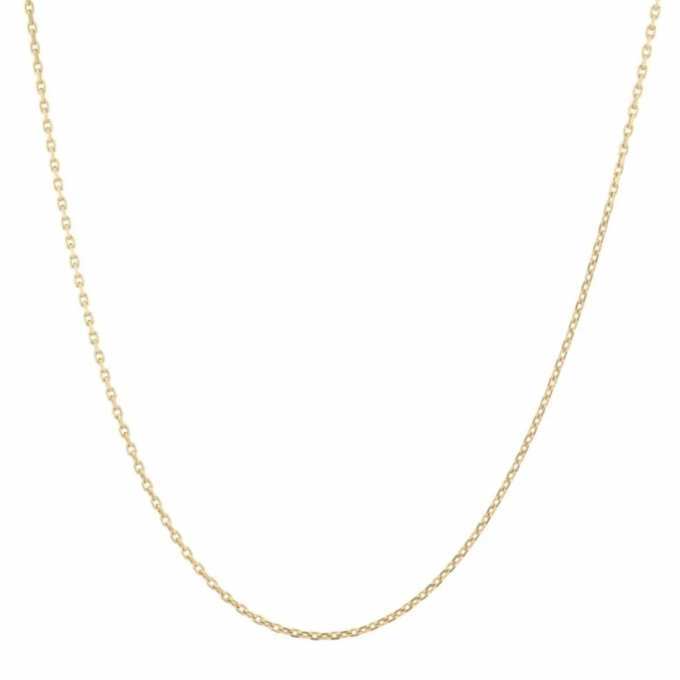 Chaine or jaune maille forçat limée