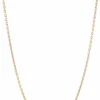 Chaine or jaune maille forçat ronde
