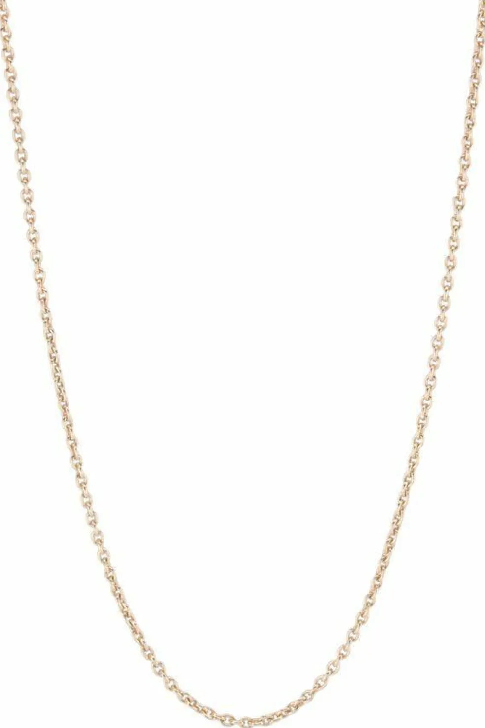 Chaine or jaune maille forçat ronde