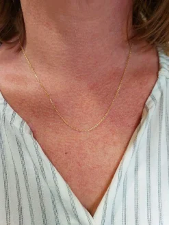 chaine or jaune maille forcat