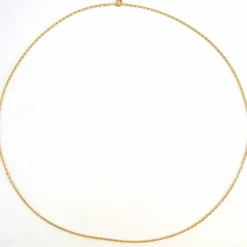 Chaine or jaune maille forçat limée