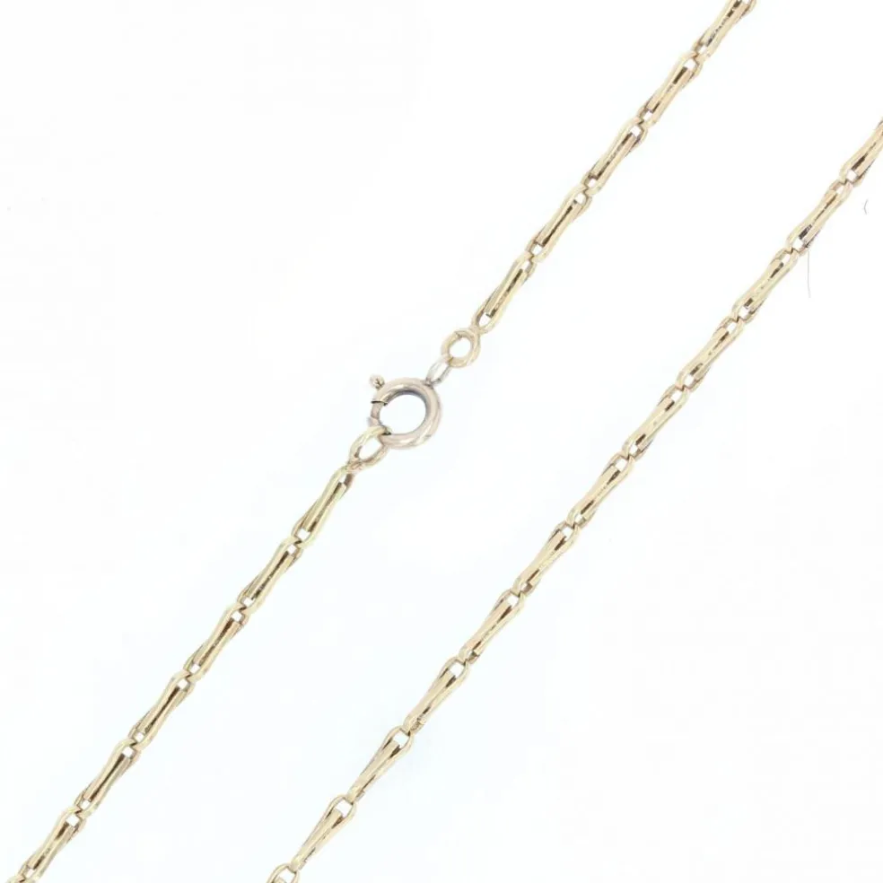 Chaine or jaune maille grain d'avoine