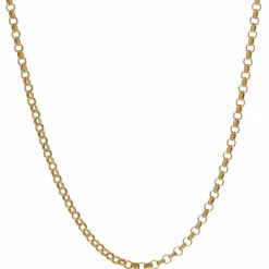Chaine or jaune maille jaseron d'occasion