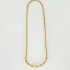 Chaine or jaune maille marine