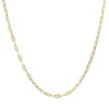 Chaine or jaune maille marine limée