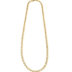 Chaine or jaune maille marine