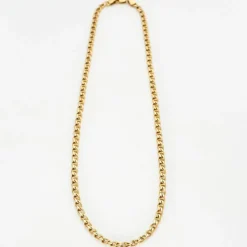 Chaine or jaune maille marine