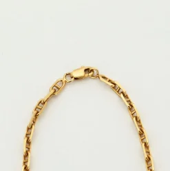 Chaine or jaune maille marine