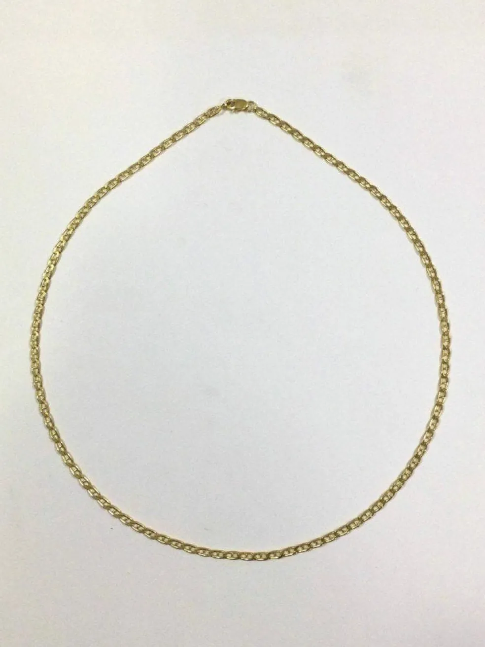 Chaine Or Jaune Maille Marine