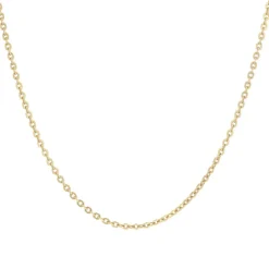 Chaine or jaune maille ovale
