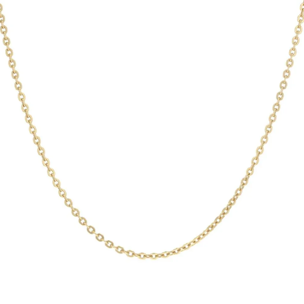 Chaine or jaune maille ovale