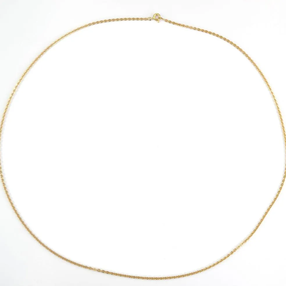 Chaine or jaune maille ovale