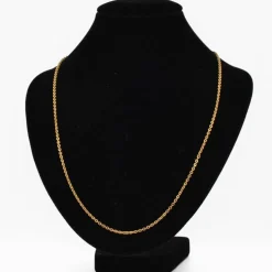 Chaine or jaune maille ovale
