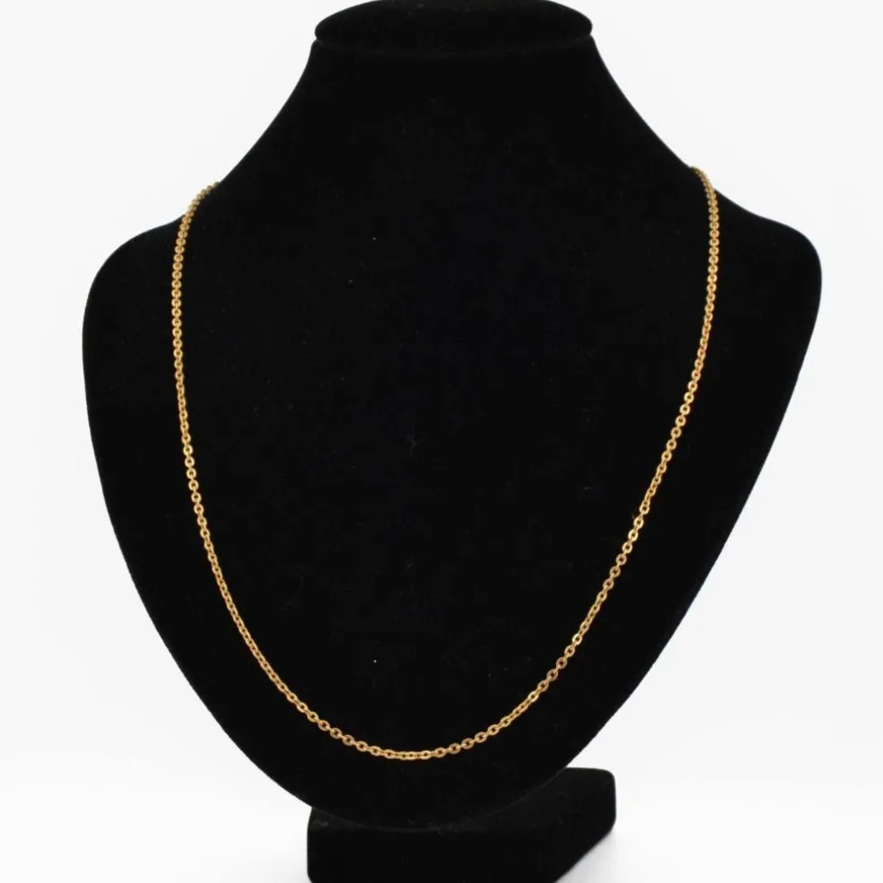 Chaine or jaune maille ovale