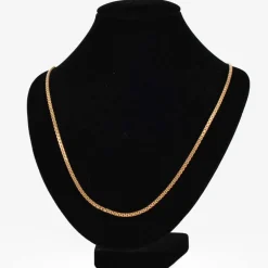 Chaine or jaune maille plate