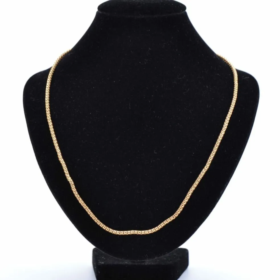 Chaine or jaune maille serpent