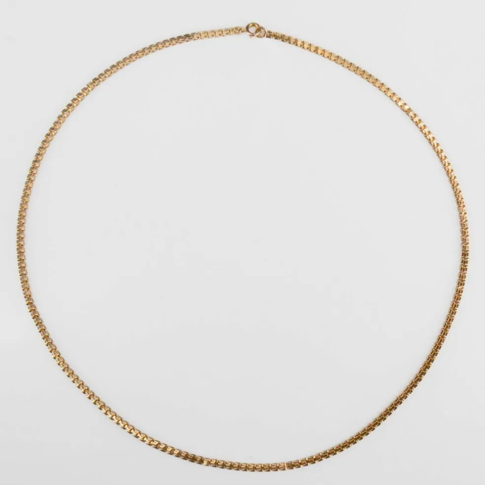 Chaine or jaune maille Y ancienne