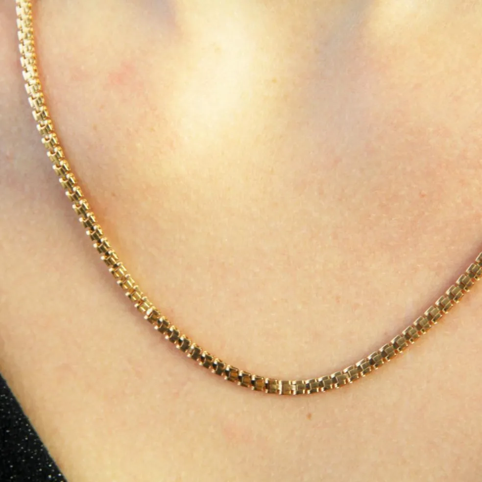 Chaine or jaune maille Y ancienne