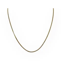 Chaine or maille gourmette 56 cm