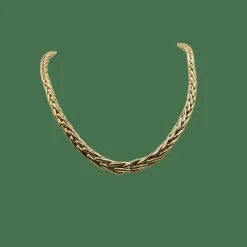 Chaine palmier or jaune