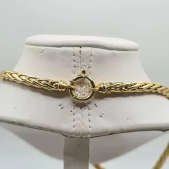 Chaine palmier or jaune