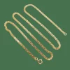 Chaine vintage or jaune double maille gourmette
