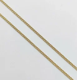 Chaine vintage or jaune maille gourmette