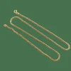 Chaine vintage or maille corde ou palmier
