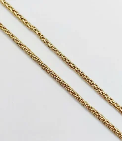 Chaine vintage or maille corde ou palmier