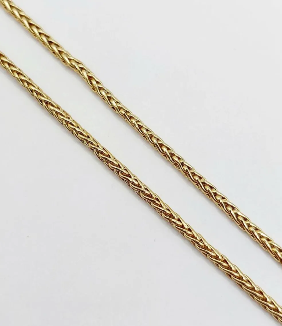 Chaine vintage or maille corde ou palmier
