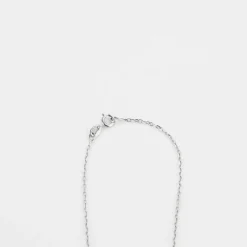 Chaîne + pendentif or blanc diamants