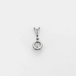 Chaîne & pendentif or platine diamants