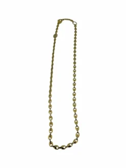 Chaîne collier Baraka en or jaune et blanc