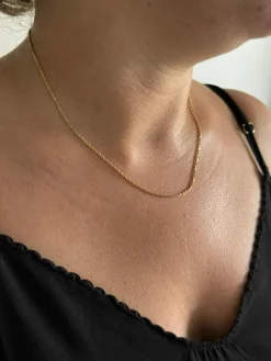 Chaîne en or maille forçat