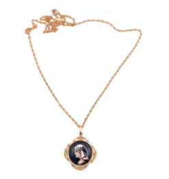 Chaîne et médaille émaillée, années 30